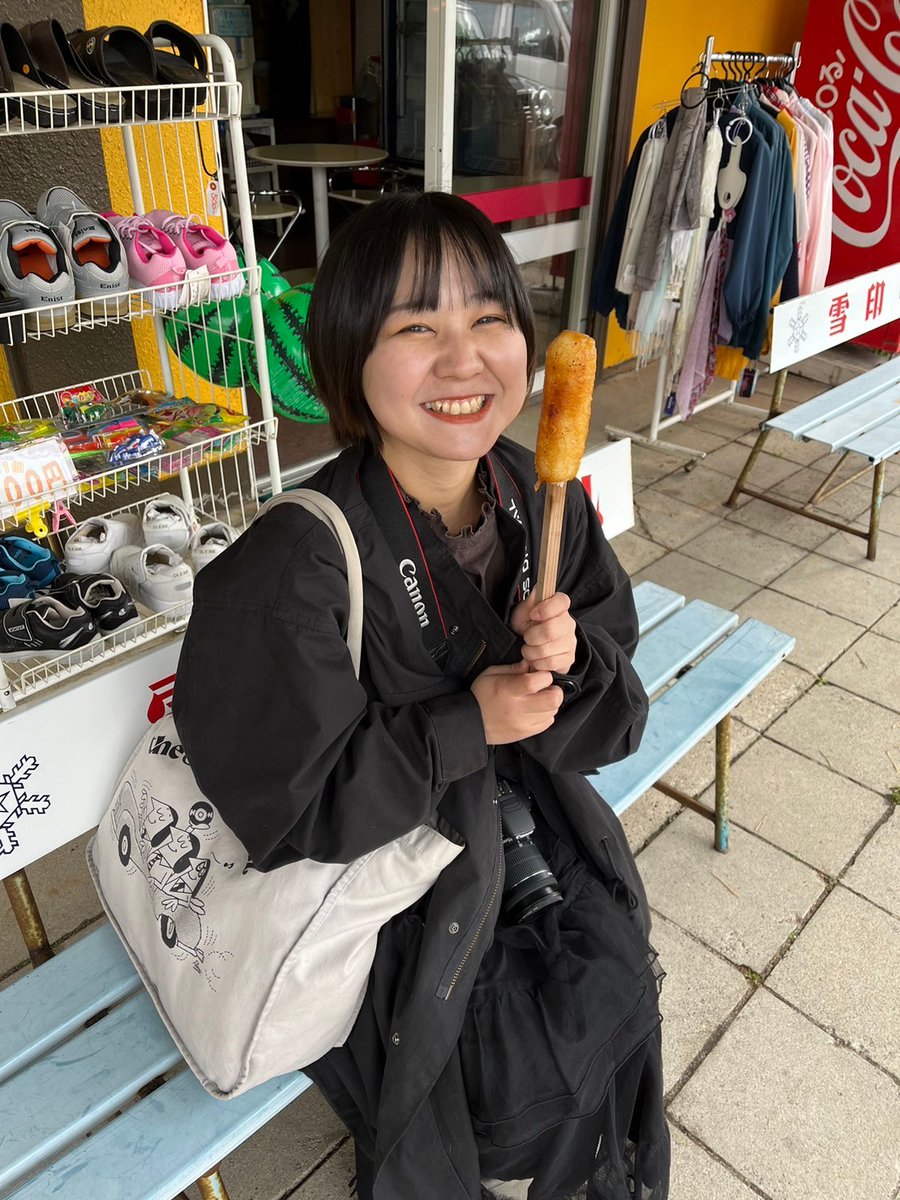 kusui_marika's tweet photo. みそたんぽも食べました https://t.co/0X537FOfP0