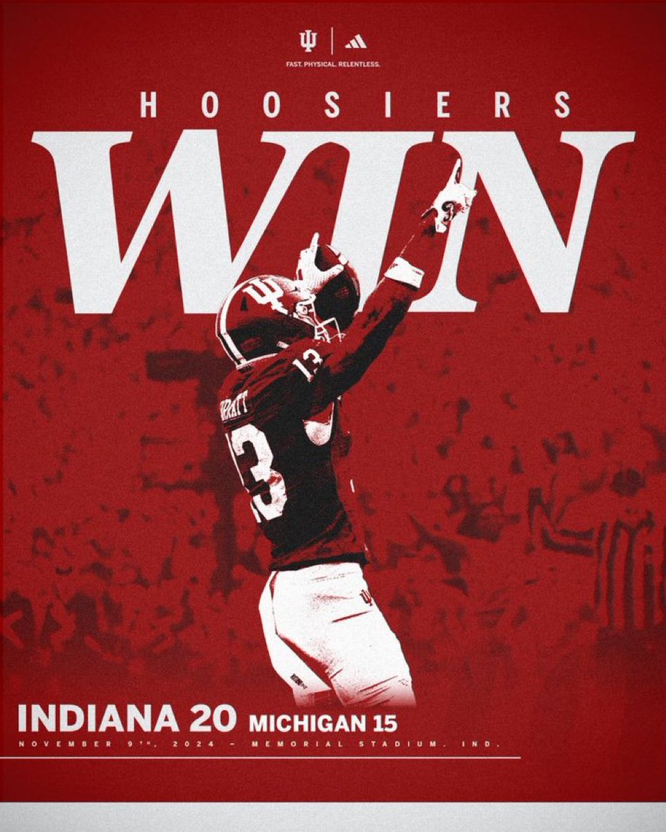 I have been an IU FOOTBALL fan for the past 20 years, through thick and thin, when people asked me why I would suffer so much. Finally 10-0 for the first time EVER! Go IU!!!