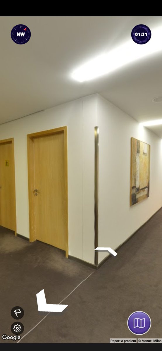 shipbutty's tweet photo. Geo guesser taking the Mick. Trapped in a homemade street view with 3 pictures in an empty hospital (in Berlin) https://t.co/Gor3TUv1hE