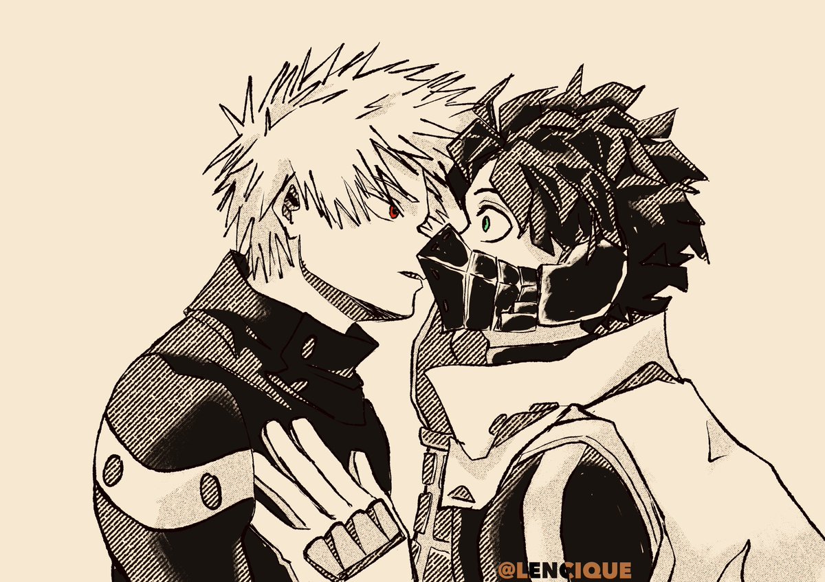 lencique's tweet image. Go get your man, Dynamight! 

What’s better than a kiss to confess your feelings?

#bkdk #izkt #dkbk #firstkiss #bakudeku