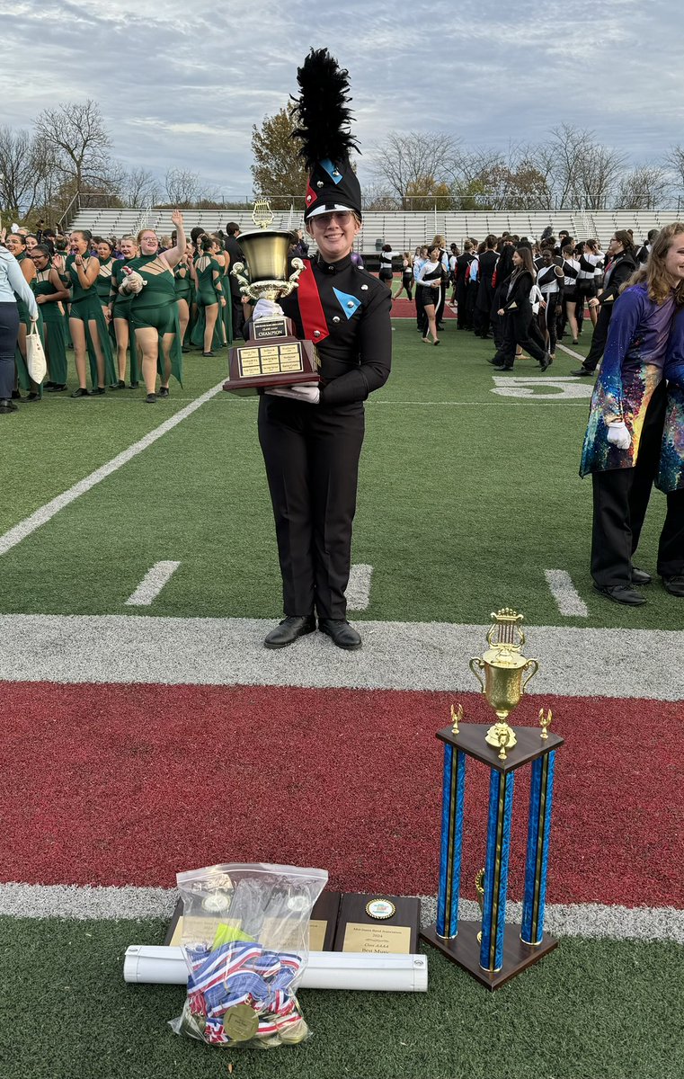 GroffJanelle's tweet image. King’s Matching Band was amazing today and brought home the bling!