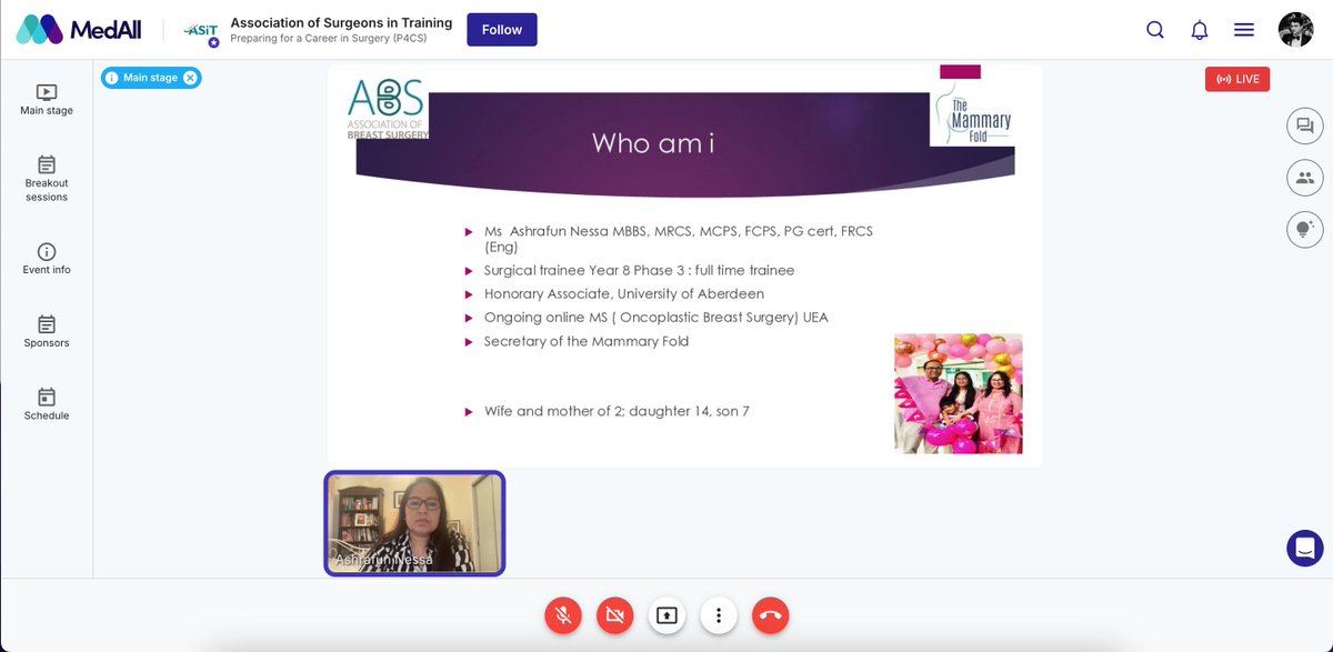 ASiTofficial's tweet photo. ๐ข Highlighting the Path in Breast Surgery at the #P4CS #ASiT
Beautiful presentation by @TheMammaryFold1 Dr. Ashrafun Nessa sharing valuable insights into the journey of breast surgery training, covering topics from the training pathway in the UK to the intricate competencies required for oncoplastic and breast reconstruction surgery.
Some key takeaways:
Various fellowship opportunities to enhance specialisation ๐
Core skills and competencies vital for a successful career in breast surgery ๐
#BreastSurgery #SurgicalTraining #OncoplasticSurgery #MedEd