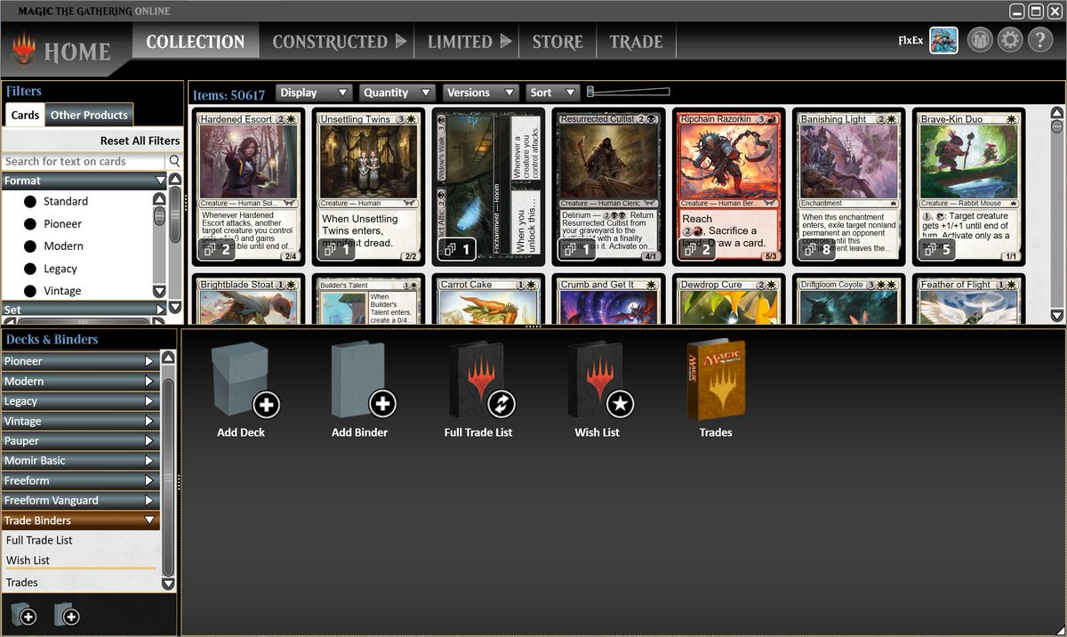 FelixGrezes's tweet photo. Hey @MagicOnline , not sure what you changed in the latest update rgarding card sizes, but cards are huge on my screen now. And they seem to respond to window height resizing, but not width. Whatever your intentions are, this is worst than before. https://t.co/dJR1V5UBlG