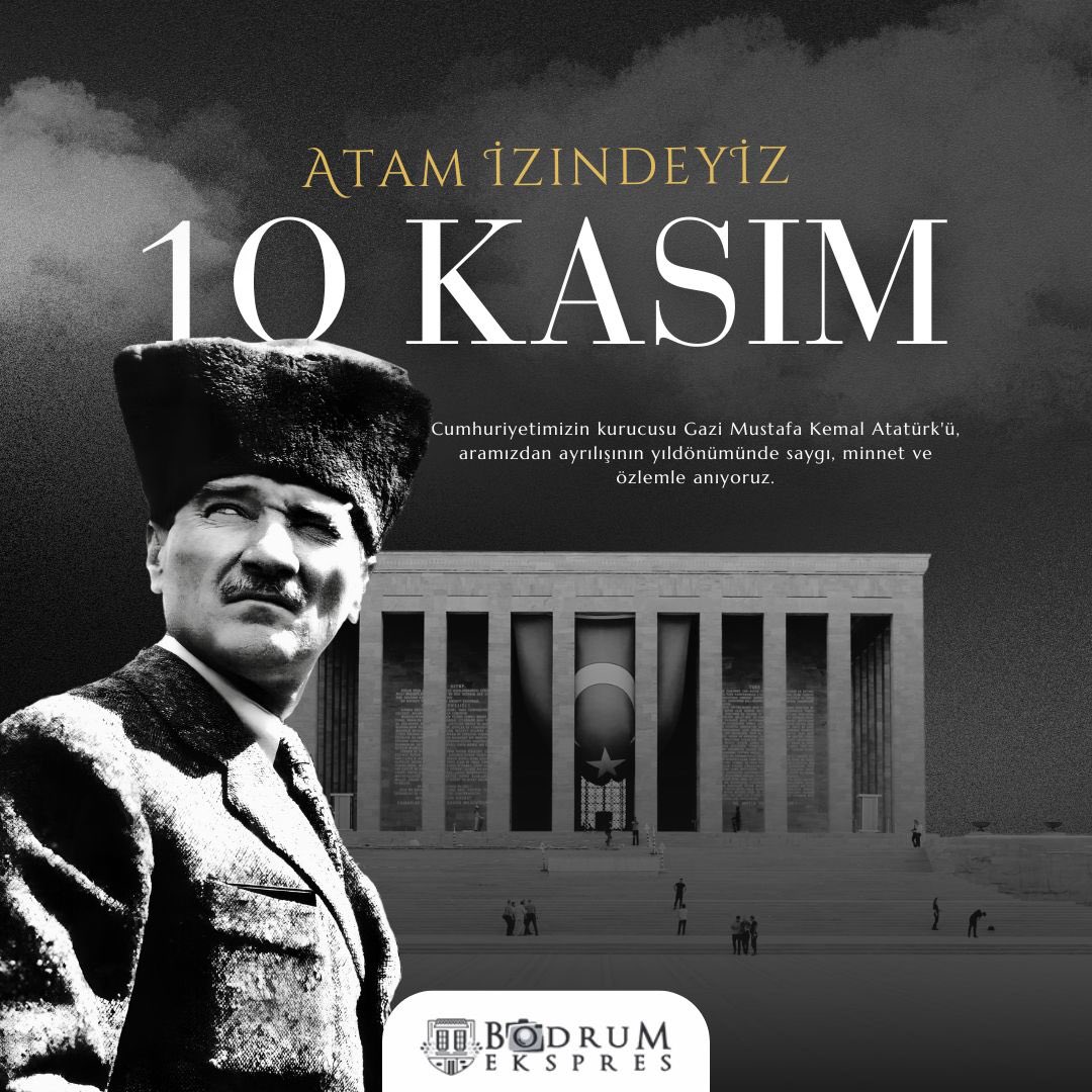 Türkiye Cumhuriyeti’nin kurucusu Mustafa Kemal Atatürk’ü saygı ve minnetle anıyoruz. Onun fikirleri ve bizlere bıraktığı değerler, bugün de yolumuzu aydınlatıyor. Atamızın mirasına sahip çıkarak onun izinde ilerlemeye devam edeceğiz.

#10Kasım #Atatürk #SonsuzMinnet