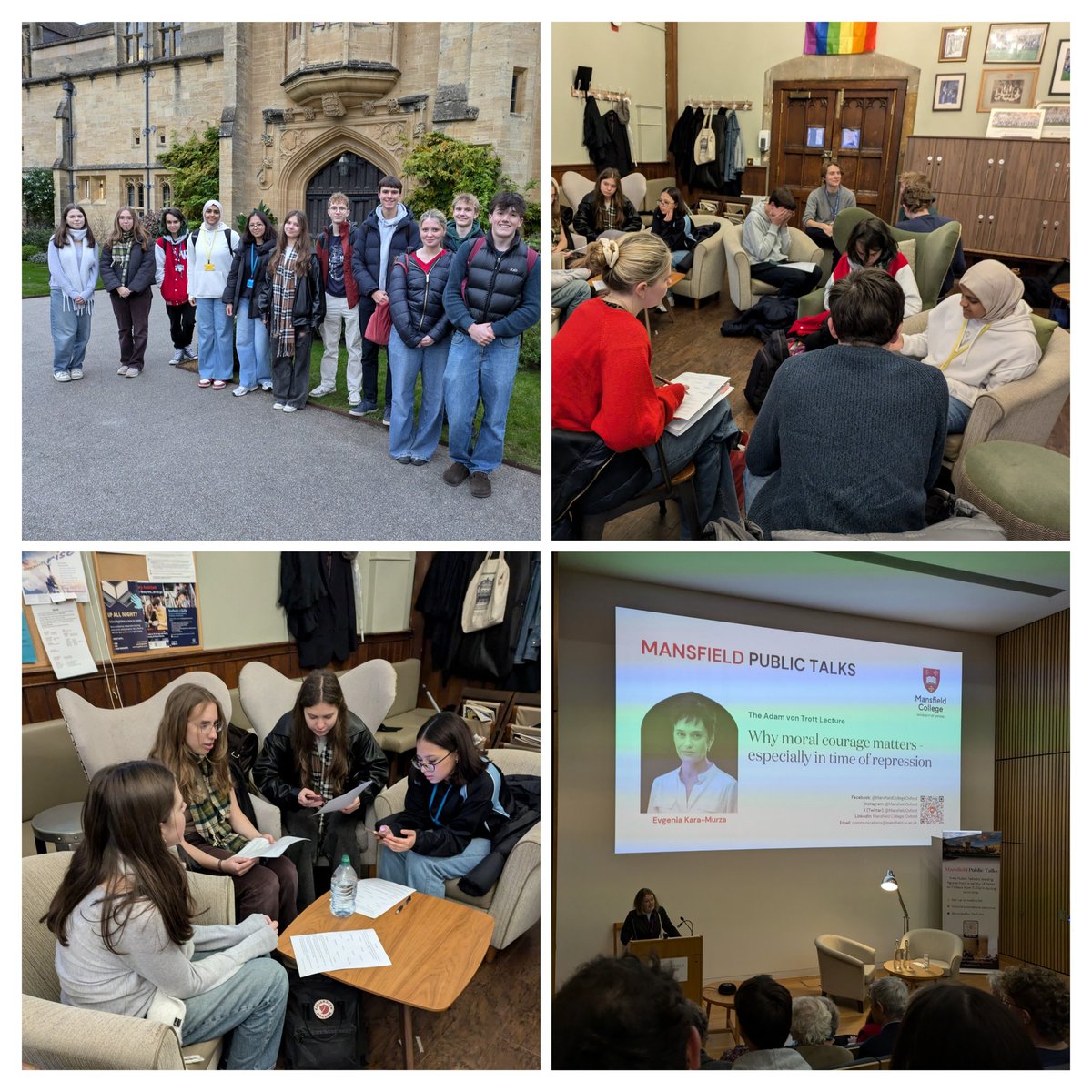 The Cherwell School Sixth Form (@cherwellenrich) on Twitter photo Our Sixth Form visited <a href="/MansfieldOxford/">Mansfield College, University of Oxford</a> to hear <a href="/ekaramurza/">Evgenia Kara-Murza</a>'s moving and pressing call for moral courage: to feel fear and to act despite that fear, to say 'no, I'm not OK with this' and to 'become warriors - to fiercely fight for what is good and right and honourable'. Our Sixth Form visited <a href="/MansfieldOxford/">Mansfield College, University of Oxford</a> to hear <a href="/ekaramurza/">Evgenia Kara-Murza</a>'s moving and pressing call for moral courage: to feel fear and to act despite that fear, to say 'no, I'm not OK with this' and to 'become warriors - to fiercely fight for what is good and right and honourable'.