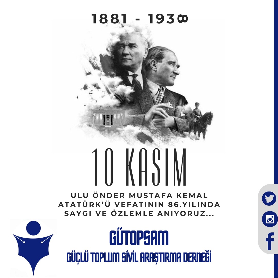 gutopsam's tweet photo. Ulu Önderimiz Mustafa Kemal Atatürk'ü vefatının 86. Yılında
Saygı ve özlemle anıyoruz.
#MustafaKamalAtatürk
@gutopsam https://t.co/MacOe3CLSc