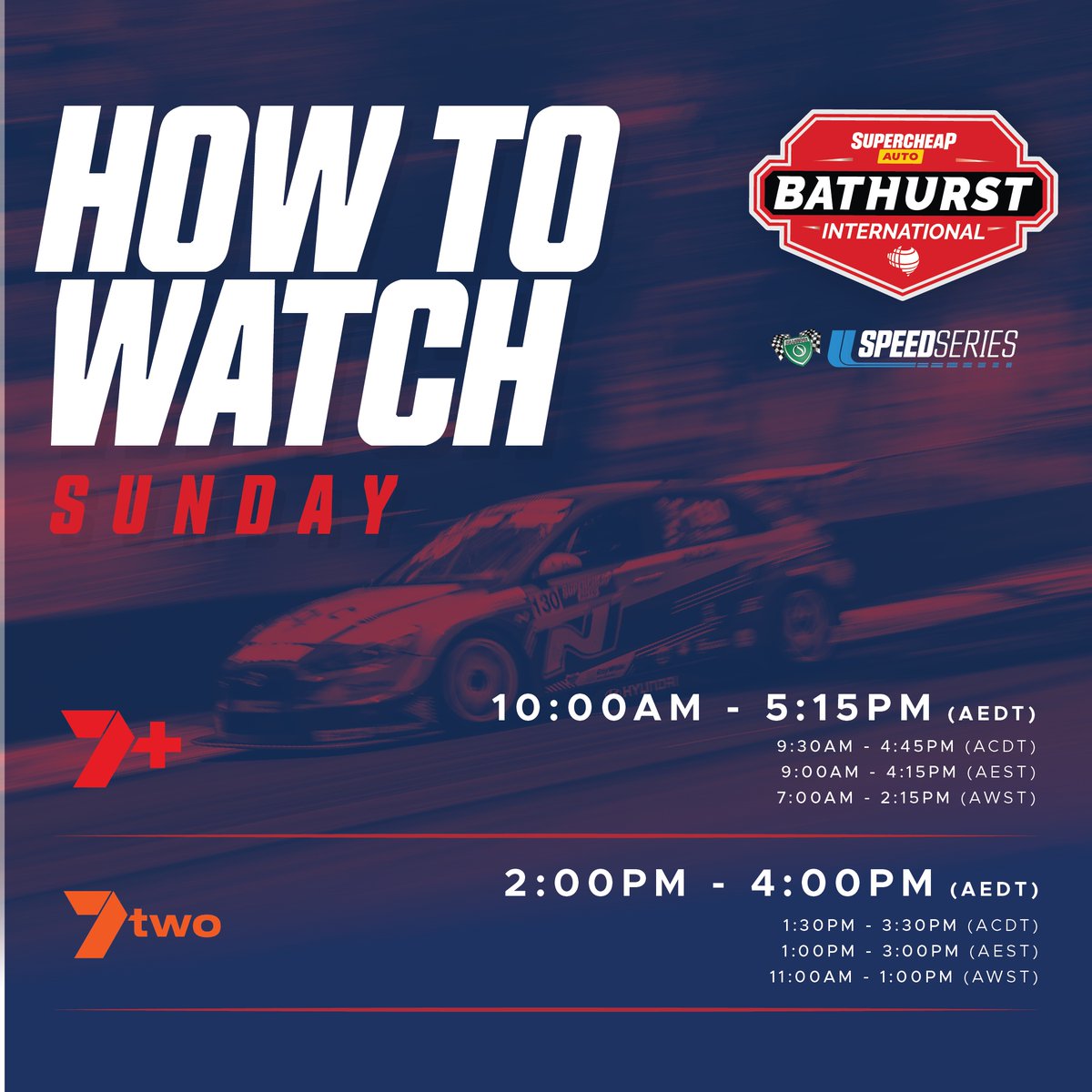 Tune in to the final day of racing for Shannons SpeedSeries where plenty of winners will be crowned 🏆

Watch live and free visit 7plus.link/speedseries and sign up for free.
