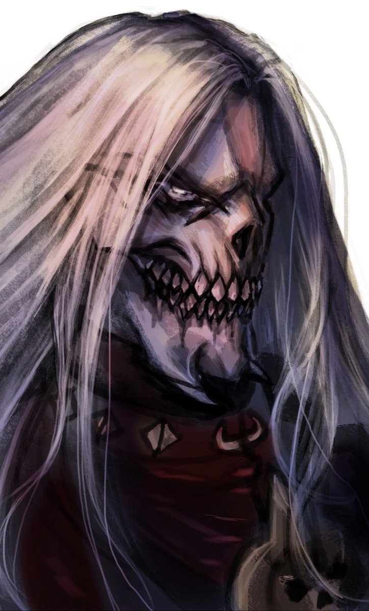 Vveyash's tweet photo. Redraw after... Almost 2 years kk😭

#Karthus
#Pentakill https://t.co/VHAoUI1rZB