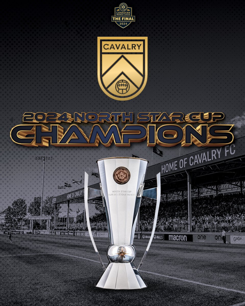 𝐖𝐄 𝐀𝐑𝐄 𝟐𝟎𝟐𝟒 𝐍𝐎𝐑𝐓𝐇 𝐒𝐓𝐀𝐑 𝐂𝐔𝐏 𝐂𝐇𝐀𝐌𝐏𝐈𝐎𝐍𝐒!! 🏆

#CPLFinal #CavsFC #CavalryFC #RideWithUs