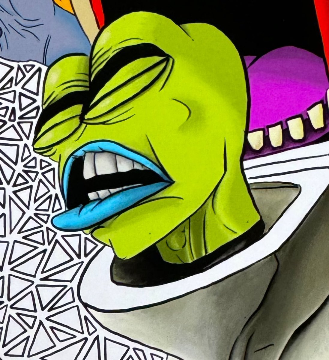 ScrillaVentura's tweet image. WiP the pepe in the skibidi no cap gang gang