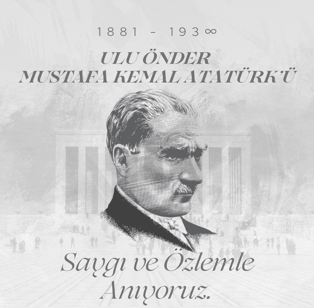 Ulu Önder Mustafa Kemal Atatürk’ü, saygı ve özlemle anıyoruz… 

1881 - 193♾️

#kuzeyinoğlu #volkankonak #mustafakemalatatürk