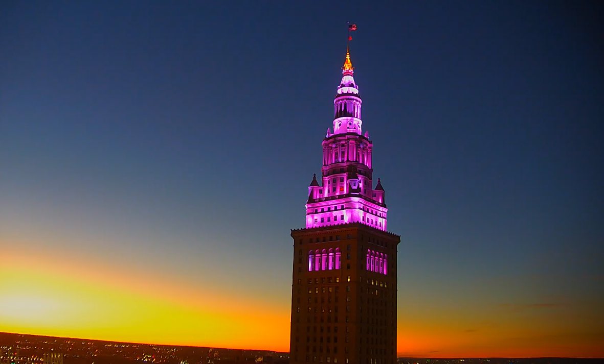 PURPLE | Tonight in recognition of <a href="/BestBuddiesOhio/">Best Buddies in Ohio</a>! 

This charity supports people with intellectual and developmental disabilities by creating opportunities for friendship, leadership, jobs, and living!