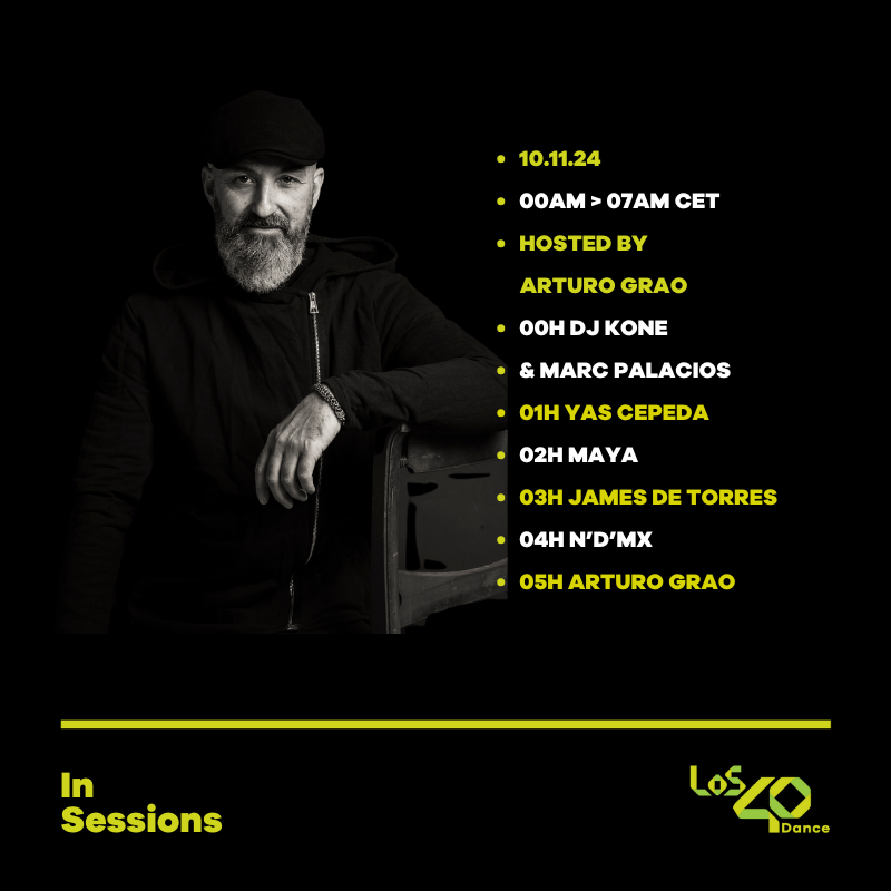 3,2,... #LOS40DanceInSessions w/ Arturo Grao🎤

❗<a href="/Kone_Marc/">Kone & Marc</a>
❗<a href="/juanjomartin/">juanjomartin</a>
❗<a href="/MarienBaker/">Marien Baker</a>
❗<a href="/sansixtomusic/">Sansixto</a>
❗<a href="/JamesDeTorresMS/">James de Torres</a>
❗Maya
❗<a href="/yascepeda/">yas cepeda</a>

🎧 directo + podcast:

📱 onelink.to/los40app

🔴 los40.com/los40_dance/pr…

💻 los40.com/podcast/los40-…