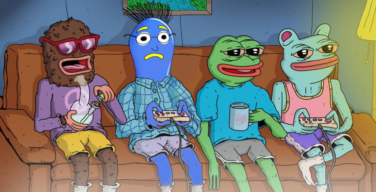 Horny0x696969's tweet image. Just had a solid catch-up with the Boys Club—smoking bongs, gaming, and talking big plans. Can’t believe we're still sitting under $1M market cap when I’ve always been one of the boys! Let’s show them what the #Horny community can do! 🚀

#StayHorny #landwolf #Pepe #Brett #Matt