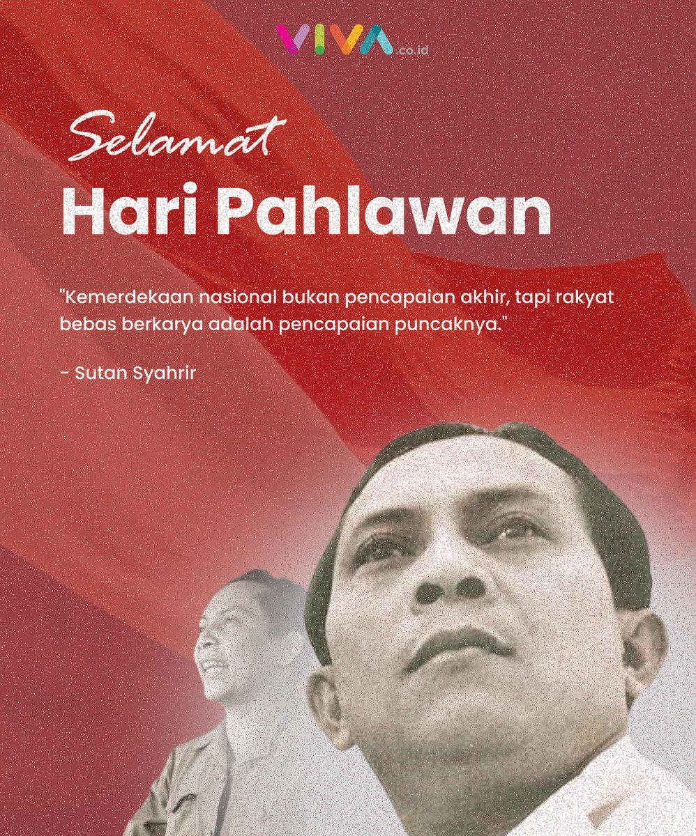 VIVAcoid's tweet photo. 10 November: Hari Pahlawan

"Jatuh bangunnya negara ini, sangat tergantung dari bangsa ini sendiri. Makin pudar persatuan dan kepedulian, Indonesia hanyalah sekedar nama dan gambar seuntaian pulau di peta. Jangan mengharapkan bangsa lain respek terhadap bangsa ini, bila kita sendiri gemar memperdaya sesama saudara sebangsa, merusak dan mencuri kekayaan Ibu Pertiwi."
 - Bung Hatta