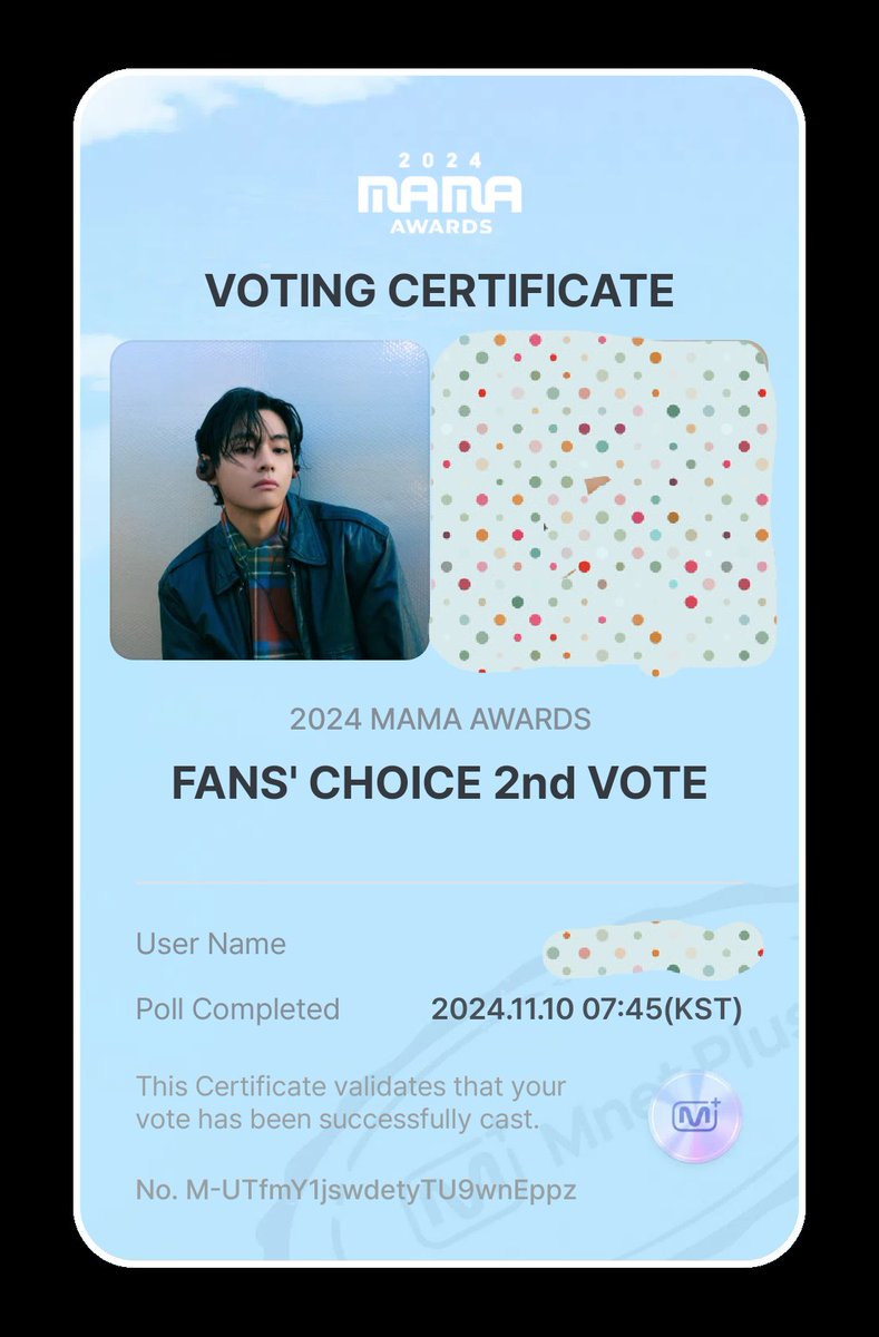 ItsCersei's tweet photo. I vote for #V at #2024MAMAVOTE https://t.co/TraLXiwerN