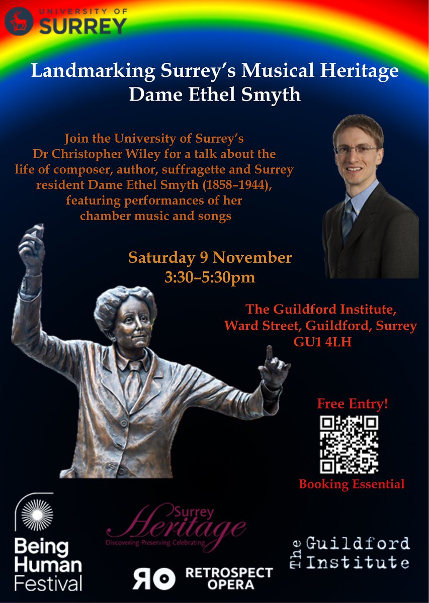 Christopher Wiley (@dr_chris_wiley) on Twitter photo has organized, presented, and performed on oboe and organ at a two-hour <a href="/BeingHumanFest/">Being Human Festival</a> event on <a href="/DameEthelSmyth/">Dame Ethel Smyth</a> at <a href="/GuildfordInst/">The Guildford Institute</a>, comprising performances by <a href="/SurreyDMM/">Surrey Music_Media</a> and <a href="/UniOfSurrey/">University of Surrey</a> staff and students linked by talks about #EthelSmyth's life, music, and Surrey connections. has organized, presented, and performed on oboe and organ at a two-hour <a href="/BeingHumanFest/">Being Human Festival</a> event on <a href="/DameEthelSmyth/">Dame Ethel Smyth</a> at <a href="/GuildfordInst/">The Guildford Institute</a>, comprising performances by <a href="/SurreyDMM/">Surrey Music_Media</a> and <a href="/UniOfSurrey/">University of Surrey</a> staff and students linked by talks about #EthelSmyth's life, music, and Surrey connections.