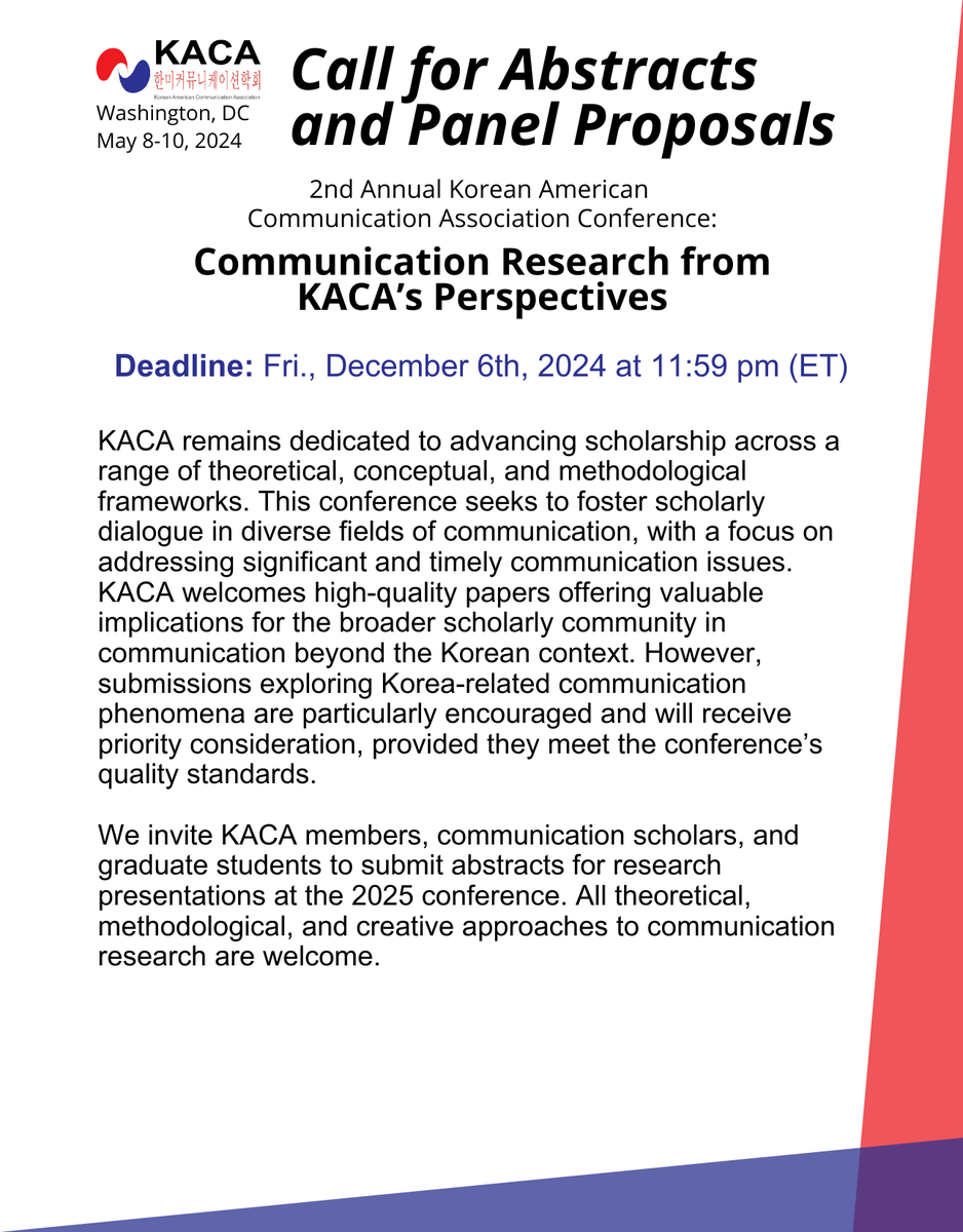 Korean American Communication Association tweet media