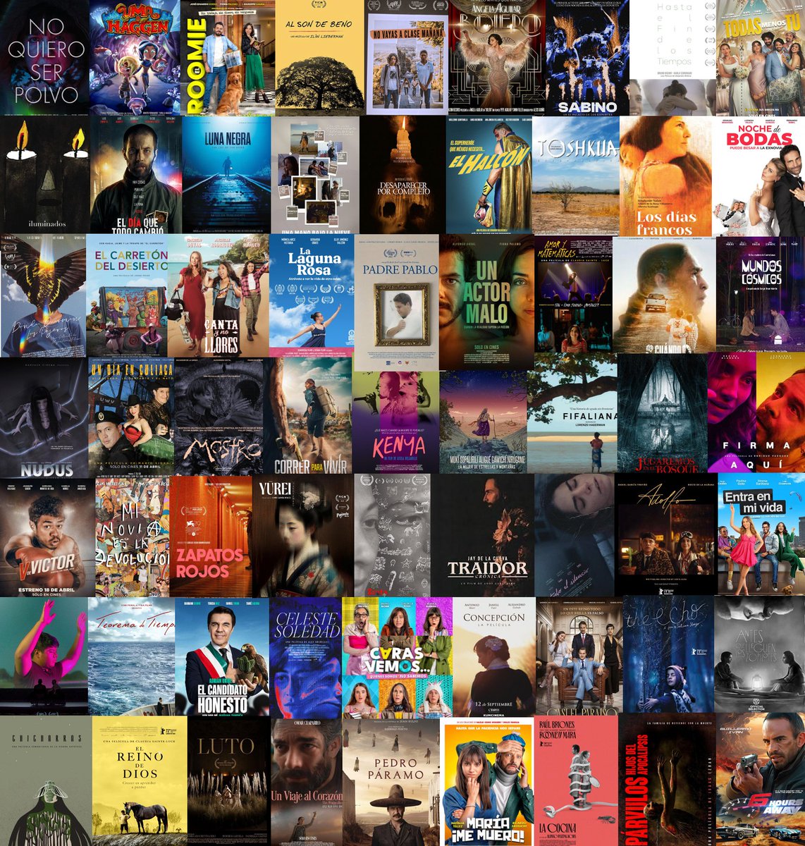 🎉
Por 9a vez en su historia, el cine mexicano🇲🇽 llegó a la marca de MÁS DE 100 ESTRENOS en cines en un año. 
Sucedió en 1949, 1950, 1951, 1960, 1961, 2013, 2018 (año récord, con 115) y 2019

¡Felicidades a todos quienes crean, distribuyen, exhiben y asisten a ver nuestro cine!