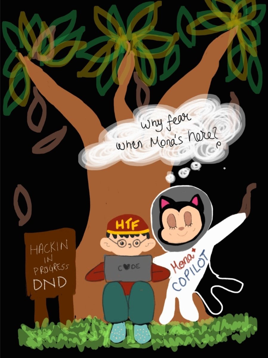 Terbium21's tweet image. Copilot be savin considerable work during the precious hours-
Just imagine sitting beneath a tree in fall, touching grass &amp;amp; building stuff with a cutie who hasn't got over halloween yet &amp;amp; helping with shortcuts-
@GitHubEducation @hackthisfall  
#MyOctocat #HackThisFallVirtual