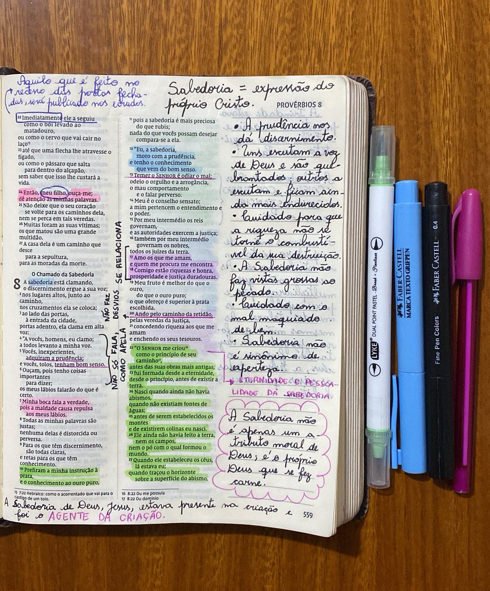 brups_machado's tweet image. Conselhos de Provérbios 8:
• Seja prudente.
• Tenha bom senso.
• Não seja maldoso.
• Odeie o mal.
• Não diga palavras perversas.
• Não seja orgulhoso e arrogante.
• Não se afaste de Deus. 
• Não ofereça a Deus o que não te custa nada.