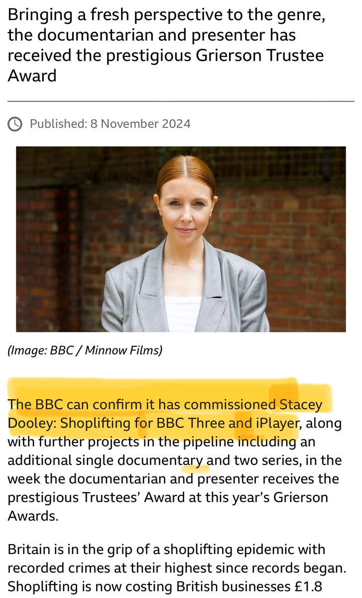 “Monkey tennis? Stacey Dooley shoplifting? If you don’t do it Sky will.”