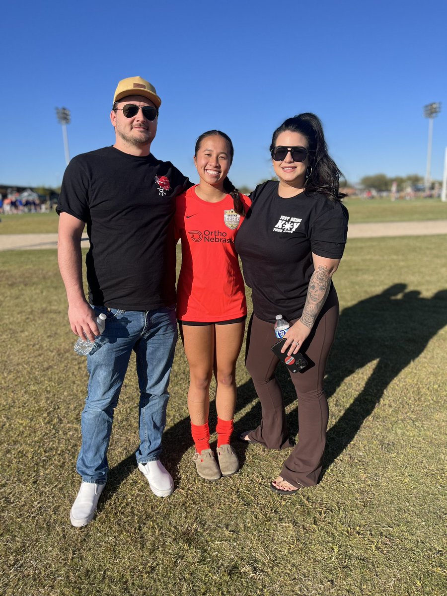 JaidaDouch2026's tweet photo. Another win! 2-1 against Tulsa SC. Last game tomorrow against Alabama FC at 8AM Field 6. Coaches we hope to see you there. ⚽️💪 #23 #attackingmidfield 
@ImYouthSoccer @GEA_09_ECNL @GEA_ECNL https://t.co/U5eQAD2EFf