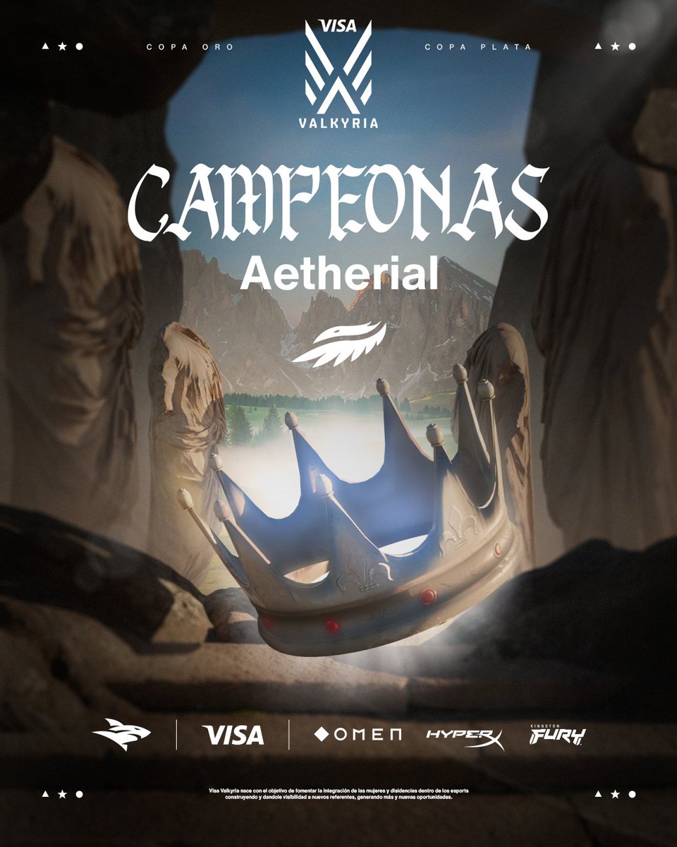 VISA Valkyria | #VVK💜 (@ligavalkyria) on Twitter photo FELICITACIONES <a href="/aetherialgg/">Aetherial Esports</a> 👏🏼
Se coronan como campeonas de la Copa De Plata después de dos tremendas partidas, no apta para cardíacos. 🔥
#VVK | #VisaValkyria 💜 FELICITACIONES <a href="/aetherialgg/">Aetherial Esports</a> 👏🏼
Se coronan como campeonas de la Copa De Plata después de dos tremendas partidas, no apta para cardíacos. 🔥
#VVK | #VisaValkyria 💜