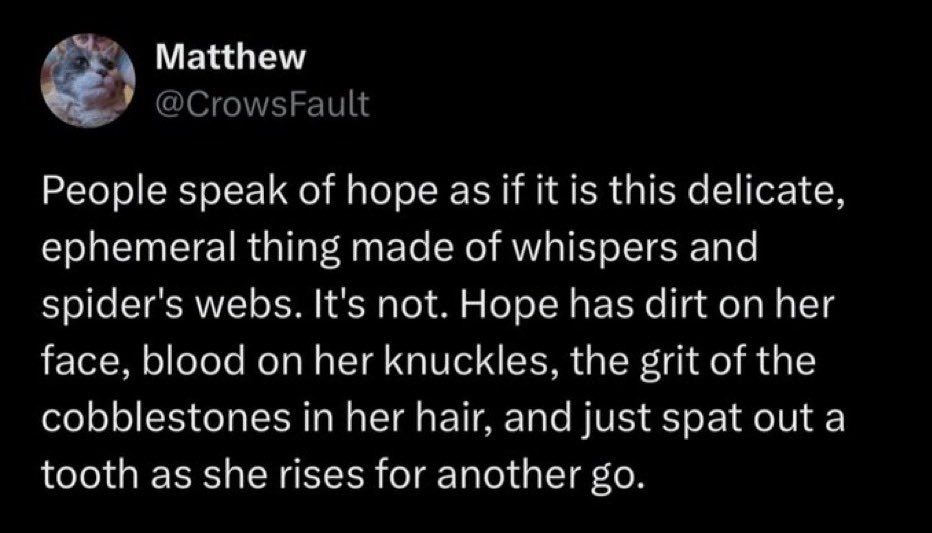 The way I audibly gasped when I read this.