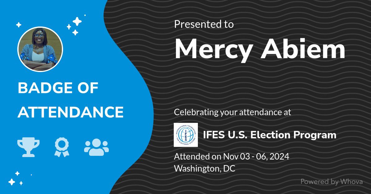 AbiemMercy's tweet photo. I almost forgot to share this here.
It was a great experience.
I am proud to be one of the participants at the #USEP24 to witness the #americadecides2024
Learning from the US Electoral system is a big win for me and hope that Nigeria will get there someday.
Lessons learnt. https://t.co/DvvCcHBIy8