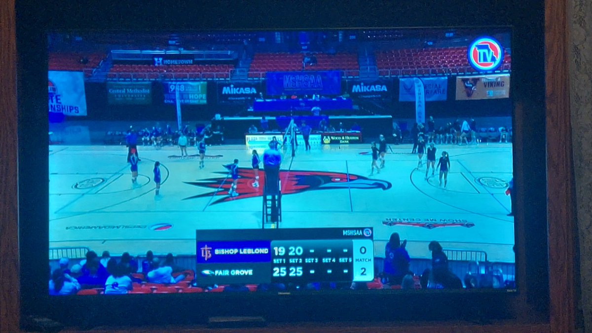 That was an unbelievable Set 2 by Bishop LeBlond

The Golden Eagles were down 18-9 at one point but clawed back, unfortunately falling 25-20.  Rilyn Conard was putting on a show

Fair Grove 2 (25-19, 25-20)
Bishop LeBlond 0
