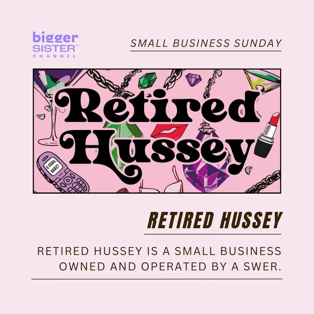 This week’s Small Business Sunday is shining a light on  @Retiredhussey, a unique space created for SWers to feel seen, supported, and safe. 
Founded with a deep commitment to emotional well-being, Retired Hussy provides a safe space for decompressing, processing experiences, and