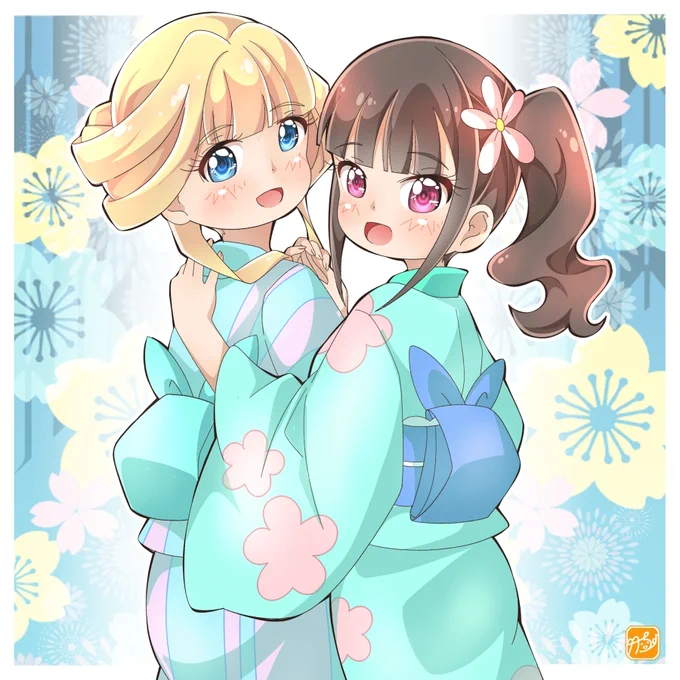 ユキちゃんに撫でられて溶けかけているまゆちゃんに、癒されます #わんぷり #precure 