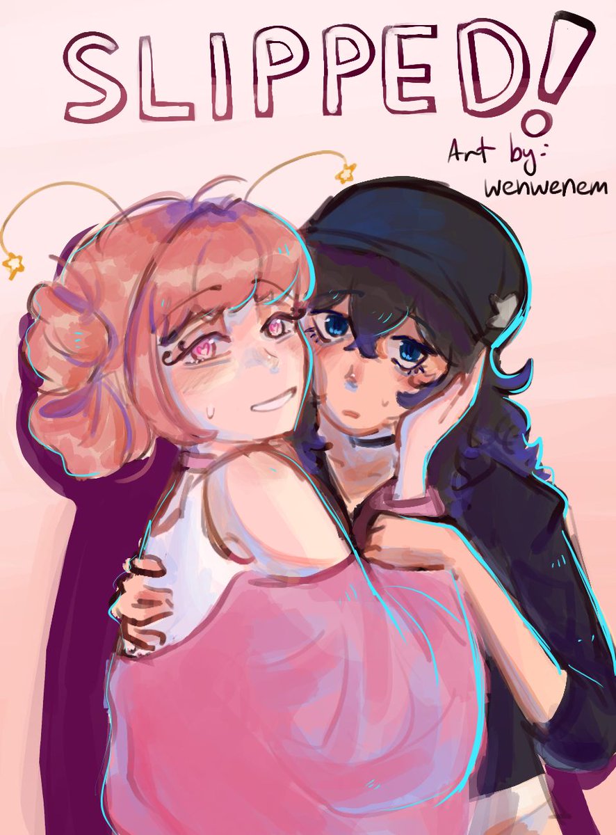 SLIPPED! - a gl oneshot 🧡🤍🩷

#gl #wlw #yuri #comics