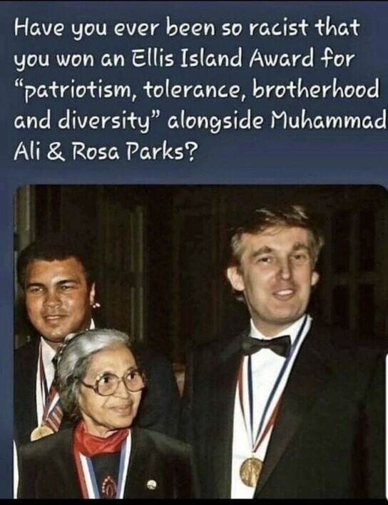 PeriklesGREAT's tweet photo. @elonmusk 🔥DEMS &amp; the Propaganda Media
      have SUCCESSFULLY BRAINWASHED 
      huge numbers of  their supporters.🔥 

💥Trump was a Democrat for decades 
       beloved by the LEFT for his work 
       helping the underprivileged. 
💥One of many accolades shown below. https://t.co/qJ7QRzNHbM