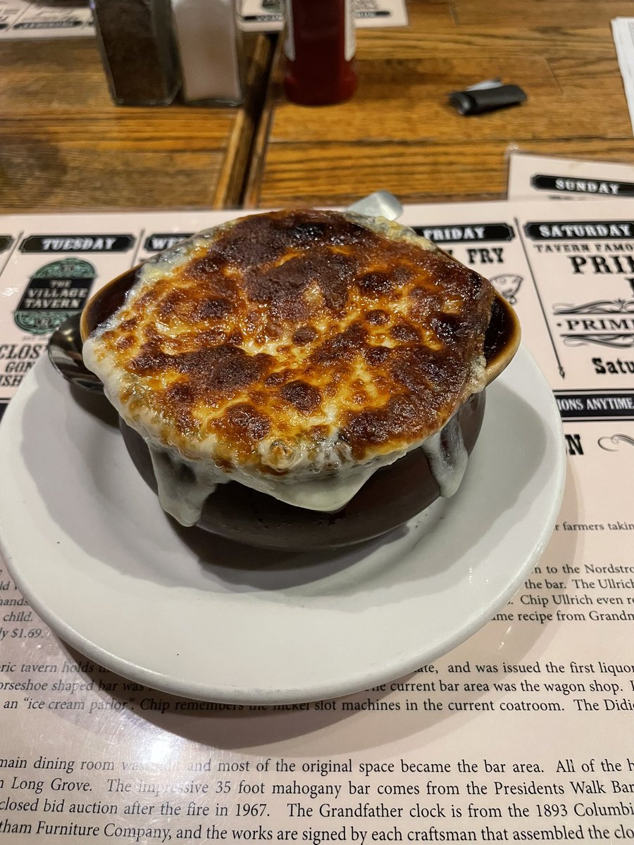ECgolf2525's tweet photo. @barstoolcarl it’s soup season. Rate this FOS at Village Tavern in Long Grove https://t.co/ILtVuheicg