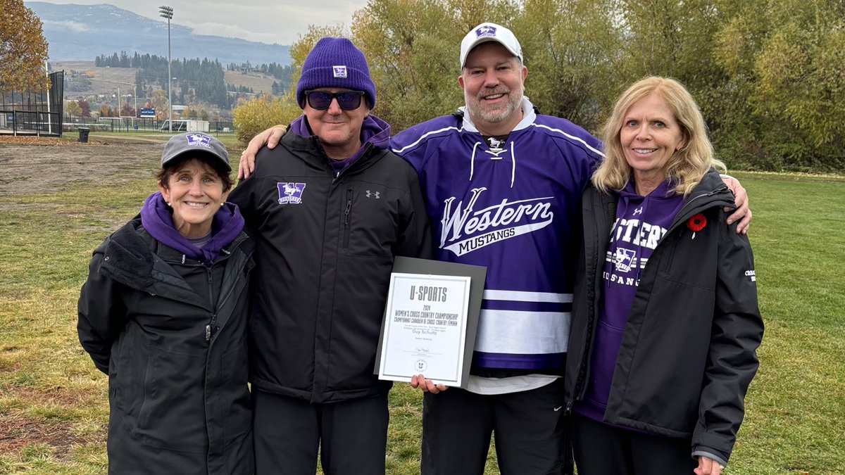 WesternMustangs's tweet photo. 🎽 U SPORTS COACH OF THE YEAR 🎽

Congratulations to Cross Country Head Coach Guy Schultz who was named @USPORTSca Women’s Coach of the Year at the 2024 U SPORTS Championship today.
#RunWithUs l #PurpleAndProud l #LetsGoMustangs l https://t.co/hGFLiQZAnn