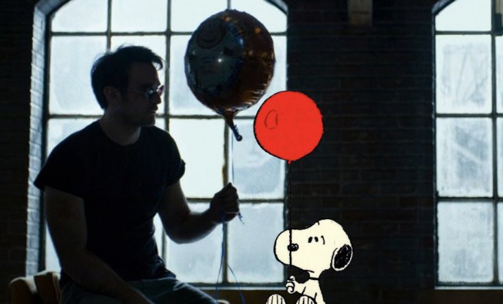theguyforthis's tweet photo. snoopy in daredevil https://t.co/yIgDtp9bH9
