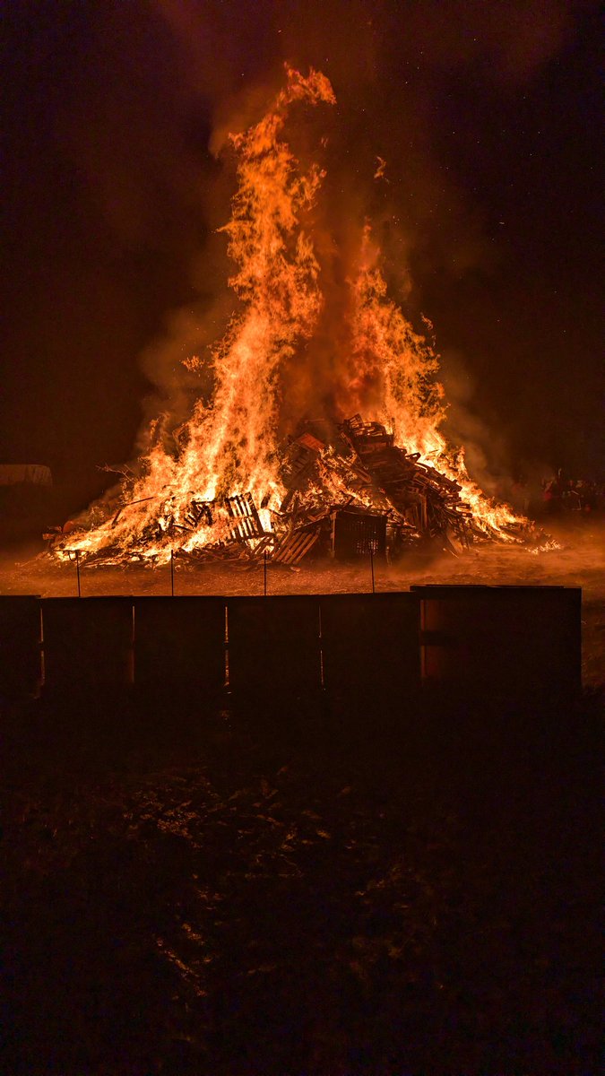 Bonfire 2024 completed. Biggest and hottest we have ever done along with great fireworks, long day well worth it for the Scout group.