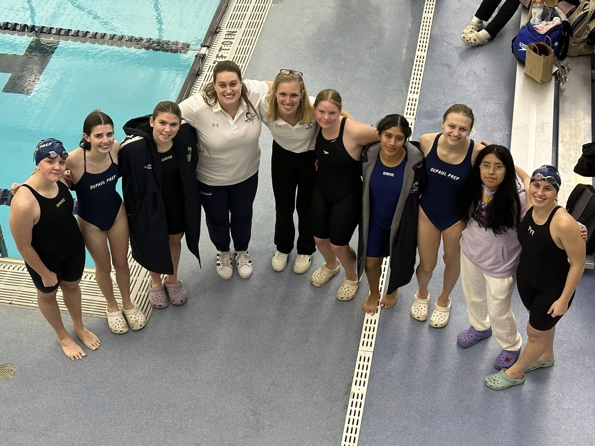 Congratulations to the <a href="/DePaulPrep/">DePaul College Prep</a> girls swimming team on a solid fifth place finish in the Leyden Sectional. Wonderful progress for this second year program and the future is really bright. <a href="/DePaulPrepAD/">DePaul Prep Athletics</a>