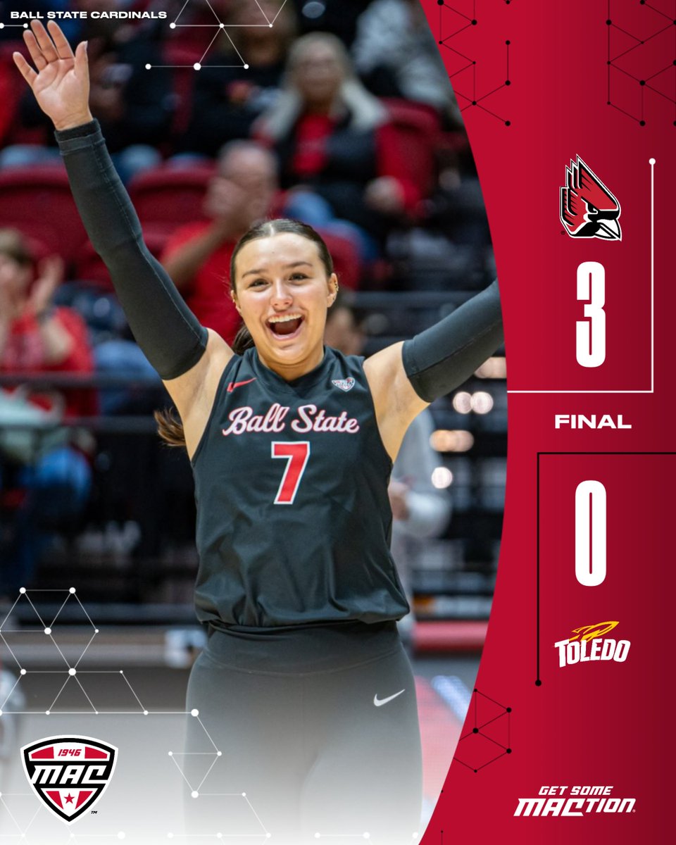 MACtion (@macsports) on Twitter photo That's a 7th consecutive sweep for the Cardinals 🧹🧹🧹
<a href="/BallStateWVB/">Ball State Volleyball 🏐</a> | #MACtion | #ChirpChirp That's a 7th consecutive sweep for the Cardinals 🧹🧹🧹
<a href="/BallStateWVB/">Ball State Volleyball 🏐</a> | #MACtion | #ChirpChirp