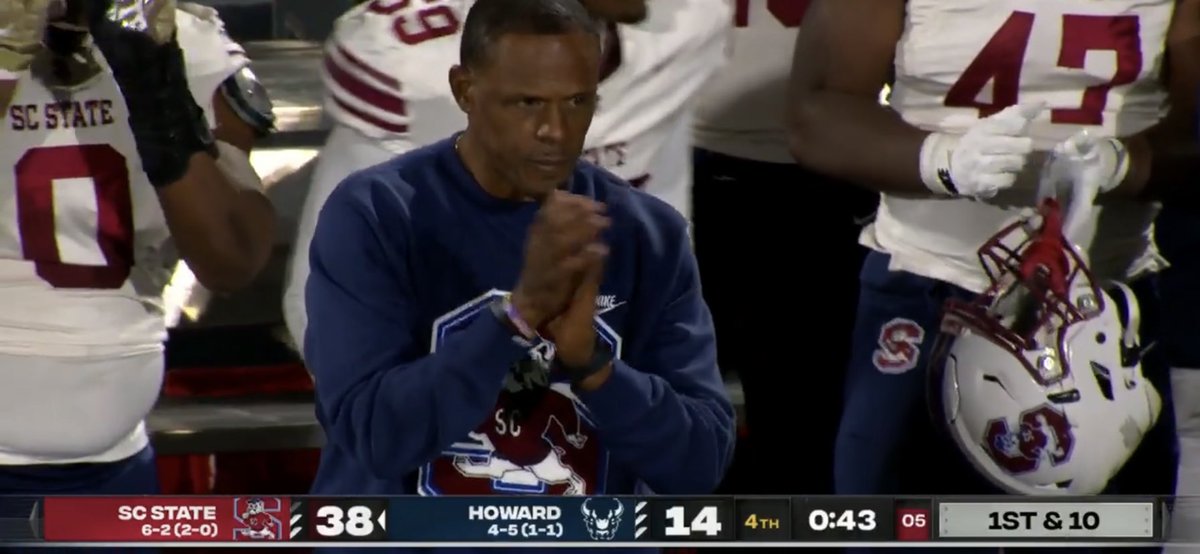 Pete Quinn (@coachpetequinn_) on Twitter photo Another 1-0 week for college football’s best kept secret.
At some point big sports outlets will talk about <a href="/coachberry77/">Chennis Berry</a> and <a href="/SCState_Fb/">South Carolina State Football</a>.
I admit I’m biased. But their offense is the most entertaining in the NCAA. And their defense has some serious studs. #SCSU4Life #GoDOGS Another 1-0 week for college football’s best kept secret.
At some point big sports outlets will talk about <a href="/coachberry77/">Chennis Berry</a> and <a href="/SCState_Fb/">South Carolina State Football</a>.
I admit I’m biased. But their offense is the most entertaining in the NCAA. And their defense has some serious studs. #SCSU4Life #GoDOGS