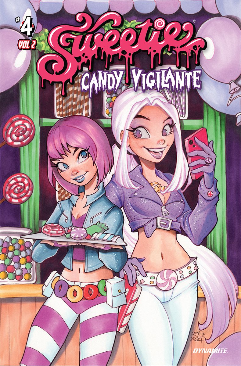 Sweetie Candy Vigilante (@candyvigilante) on Twitter photo Pic: Sweetie Candy Vigilante Vol 2 Issue 4, Cover B by <a href="/Chrissie_Zullo/">chrissie zullo uminga</a> OUT NOW from <a href="/DynamiteComics/">DynamiteComics</a> w/ FREE MP3 by Osaka Popstar! Also look for Ltd Virgin & Close-Up variant covers w/ Chrissie’s 'sweet' art — collect them all! Order online or get info at SweetieCandyVigilante.com Pic: Sweetie Candy Vigilante Vol 2 Issue 4, Cover B by <a href="/Chrissie_Zullo/">chrissie zullo uminga</a> OUT NOW from <a href="/DynamiteComics/">DynamiteComics</a> w/ FREE MP3 by Osaka Popstar! Also look for Ltd Virgin & Close-Up variant covers w/ Chrissie’s 'sweet' art — collect them all! Order online or get info at SweetieCandyVigilante.com