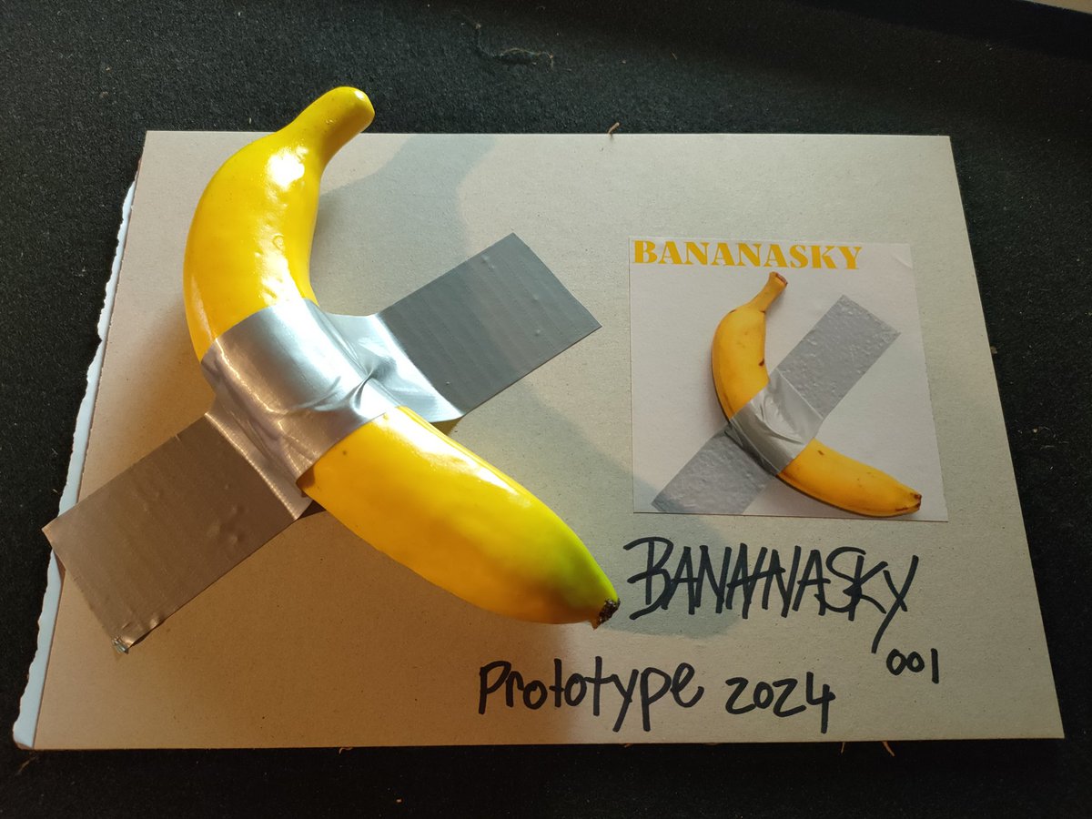 BananaskyArt's tweet photo. The prototype #art piece just went live on #trademe #upperhutt BANANASKY "prototype" signed original. https://t.co/sS9h58vYop https://t.co/Xc0hkn0Stw