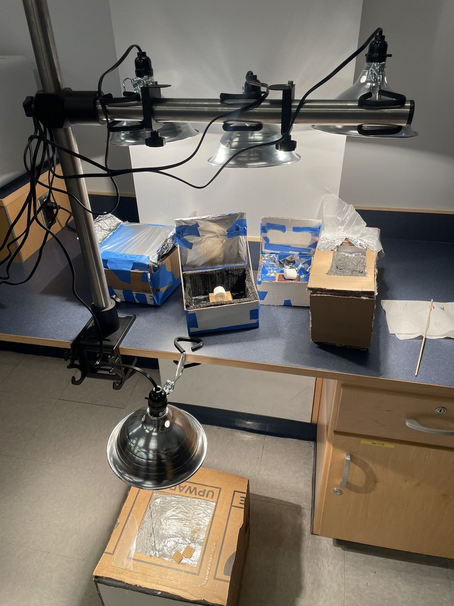 Our 8th grader Tech students made s’mores today in the ovens they created.