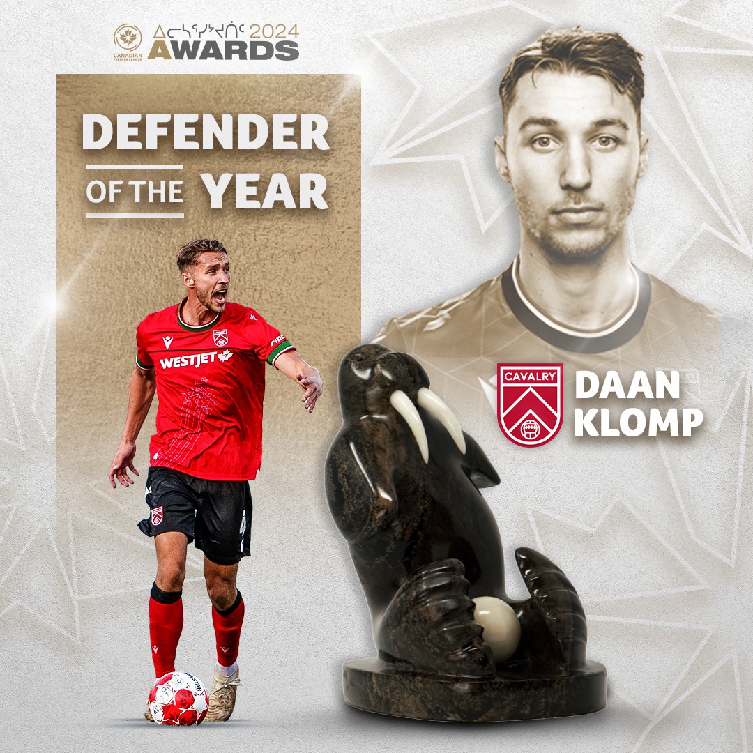 CPLsoccer's tweet image. For the second season in a row, @CPLCavalryFC star Daan Klomp is the #CanPL Defender of the Year! 🐎

He is the first player in league history to win the same award in back-to-back years!

📰: canpl.ca/article/cavalr…