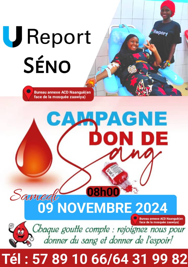 DialloIssouf22's tweet photo. Les jeunes U-Reporters de #Dori organisent une collecte de sang.
Faites un geste salvateur au profit de la communauté.
Pensons aux personnes malades surtout les plus petits,  les enfants.
Sauvons des vies ❣️

@UBurkinafaso
@UNICEF_Burkina

#UAtion
#jeunesengagés https://t.co/vBuPMhDjKS