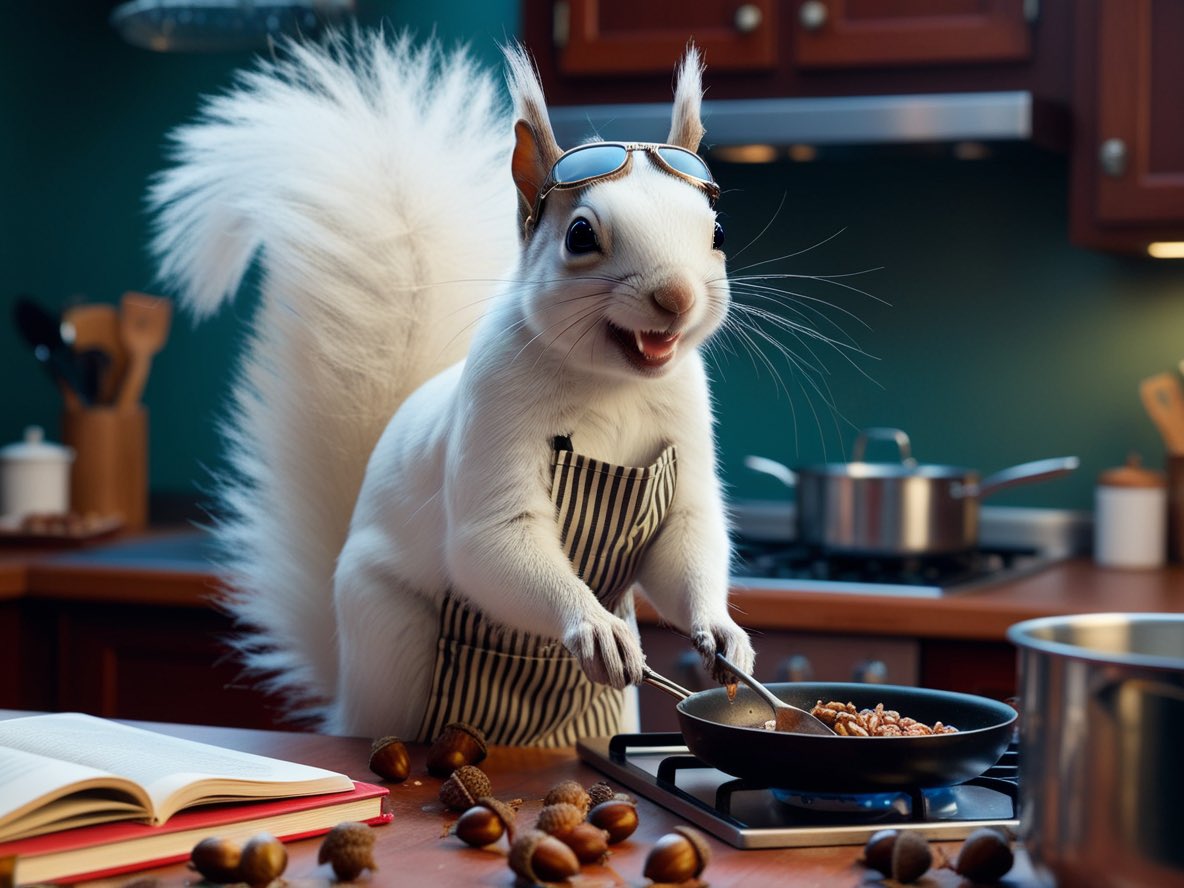 WhiteSquirrelX's tweet photo. Just trying out a few new recipes before the holidays. I love acorns!! https://t.co/kwbIb2jI6f