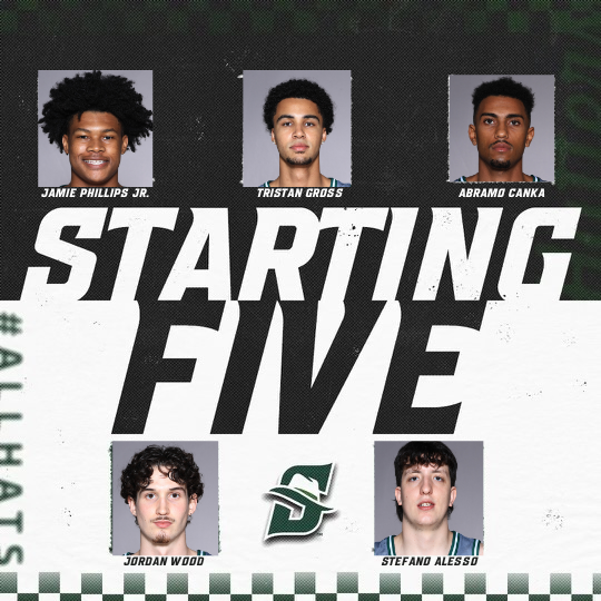 Starting five! 😎

#GoHatters | #DefendDeLand | <a href="/StetsonHatters/">Stetson Hatters</a>