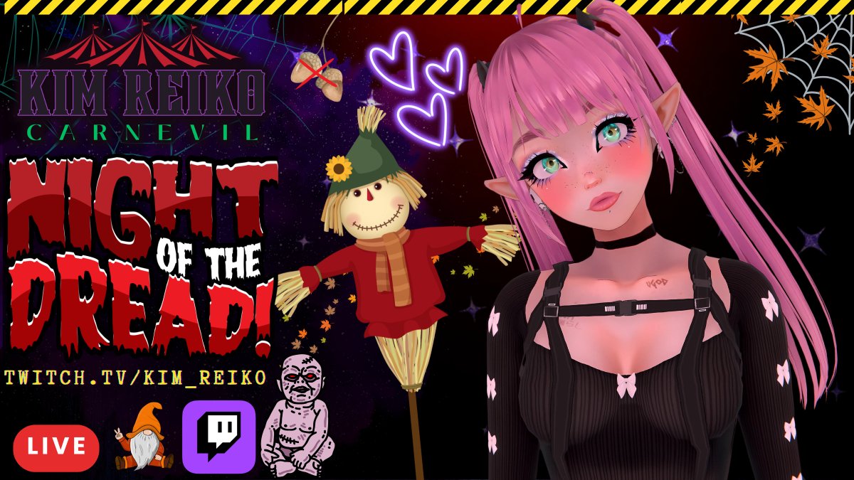 inblackheels's tweet photo. ๐ itโs that time again โ welcome to NIGHT OF THE DREAD! ๐i've got gnomes and... something i probably shouldnโt have dragged back from the graveyard ๐๐ come witness the chaos โ if you dare ๐
๐ด LIVE: https://t.co/qvFSYwanYq #carnevil #lepoos #kimmunity https://t.co/dTvSdqYwJK